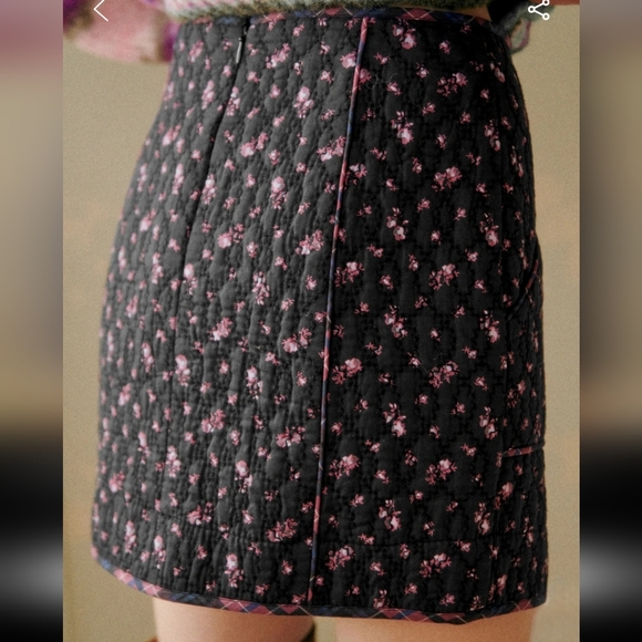Sézane Betsy Quilted Floral Mini Skirt - Picture 5 of 6